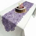 thumbnail image 1 of Lace Halloween Table Runner, Polyester Black Spider Web Table Runner for Halloween Dinner Parties and Scary Movie Nights Table Decoration,13"x72", 1 of 8