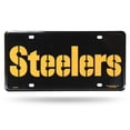 thumbnail image 1 of Plaque d'Immatriculation en Métal Pittsburgh Steelers Wordmark, 1 of 1