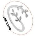 thumbnail image 3 of Viflosae Stackable Rings for Women Women's Rings Women Ring Hollow Carved Rose Leaf Open Adjustable Band Floral Statement Jewelry Accessory for Casual Office Party Gift, 3 of 9