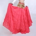 thumbnail image 2 of Flax 8m Tribal Skirt Tribal Dance Skirt Belly Dance Skirt Gypsy Skirt Big Swing Skirt Bohemia Skirt with Coins Hip Scarf,watermelonred, 2 of 5