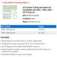 thumbnail image 2 of A/C System O-Ring and Gasket Kit - Compatible with 2004 - 2006, 2008 - 2015 Scion xB 2005 2009 2010 2011 2012 2013 2014, 2 of 2