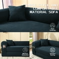 thumbnail image 3 of VFD Compression Sofa - 3 Seats Convertible Floor Sofa Bed - with Pillow Back Support Armrest - Comfy Foldable Sofa Bed Compressed Sofa in Box - Corduroy Fabric - for Living Room Bedroom, 3 of 12