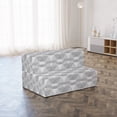 thumbnail image 4 of Geometric Foldable Mattress, Grungy Greyscale Tones, 74.8" x 39.4", Pale Grey Dark Taupe, by Ambesonne, 4 of 6