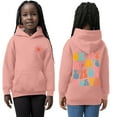 thumbnail image 3 of Vedolay Zipper Hoodies for Girls Long Sleeve Shirts Ruffle Crew Neck Sweatshirts Loose Pullover Tops,Pink 8-9 Years, 3 of 4
