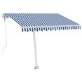 thumbnail image 1 of Toldo VidaXL Independiente Automático Azul y Blanco 3x3m, 1 of 9