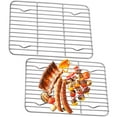 thumbnail image 2 of 2Pcs Baking Rack Cooling Rack Stainless Steel Metal Roasting Cooking Rack Heat Resistant Grill Rack Small Wire Rack Sturdy Grid Wire Rack for Roasting Grilling Cooking Drying, 2 of 8
