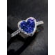 thumbnail image 1 of 1 PC Romantic Red Heart Cubic Zirconia Ring For Women For Valentine'S Day Gift Wedding Engagement Anniversary Party Jewelry, 1 of 4
