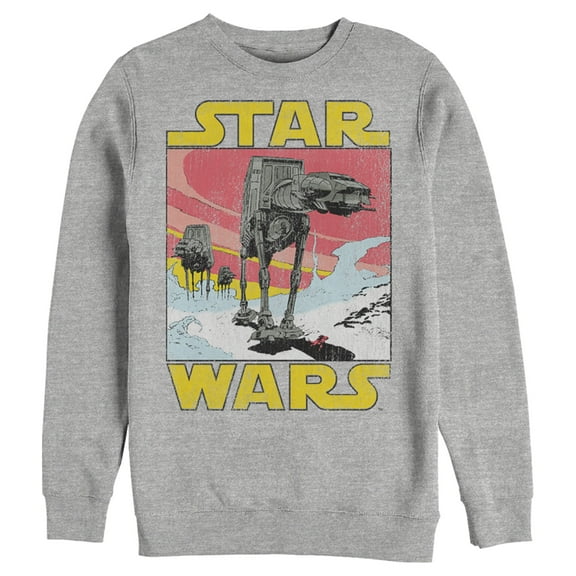 Men's Star Wars AT-AT Scene Sweatshirt Athletic Heather 2X Large