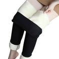 thumbnail image 2 of Nafuu Ladies Thermal Underwear Pants Winter Keep Warm Solid Color Fashion Casual Long Slim Fit Thickening Stretchy High Waist Leggings‌ Leisure Home‌ Long Johns, 2 of 7