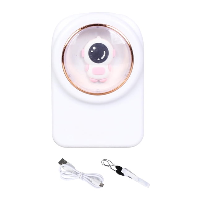 Mini Ventilador portátil colgante BLESIY Motor sin escobillas silencioso recargable por USB aire acondicionado refrigeración blanco