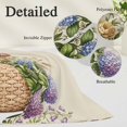 thumbnail image 3 of Spring Hydrangeas Throw Pillow Cover 20 x 26 Inch Decorative Pillow Cover Watercolor Summer Floral Botanical Rustic Lumbar Pillowcase Seasonal Rectangle Cushion Case for Couch Sofa Bed Living Room, 3 of 9