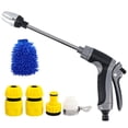 thumbnail image 2 of WWV High Pressure Hose Nozzle Sprayer Multi Function Water Jet with 3 Spray Modes Fits 1/2 and 3/4 Hoses for Car Wash Garden Patio Window Cleaning Kit, 2 of 7