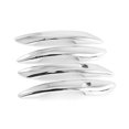 thumbnail image 2 of 4 Pcs Garniture de Poignée de Porte Extérieure de Voiture ABS pour Hyundai pour Elantra 2021 Chrome, 2 of 4
