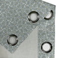 thumbnail image 3 of Ambesonne Abstract Grommet Curtain Single Panel, Celtic European Motifs, 50"x60", Pale Yellow Slate Blue, 3 of 5