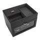 thumbnail image 4 of Enrollador de reloj con luz LED, resorte retráctil, caja enrolladora de reloj de bajo ruido para 2 relojes automáticos, enchufe estadounidense de 100 a 240 V, gris, 4 of 10