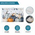 thumbnail image 6 of Navy Blue Pumpkins Fall Placemats Set of 4, Botanical Thanksgiving Blue Ombre Washable Wipeable Table Mats for Dining Tables, Indoor Outdoor Kitchen Place Mats for Holiday Party Table Decor, 6 of 9