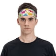 thumbnail image 4 of Uemuo Colorful Dinosaurs Printed Sports Headbands for Men Women,Moisture Wicking Workout Headband, Sweatband Headbands,Non-slip Workout Gym Yoga Headband, 4 of 9