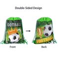 thumbnail image 3 of 1-20 bolsas de regalo con temática de fútbol, no tejidas, con cordón, para fiestas de cumpleaños, decoración, suministros, 3 of 5
