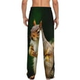 thumbnail image 7 of Salouo Squirrels Eating Peanuts On The Tree Print Pajama Pants for Men, Lounge Pants Elastic Waistband Casual Men's sleepwear Loungewear Sleep Pajama Pant -Medium, 7 of 7