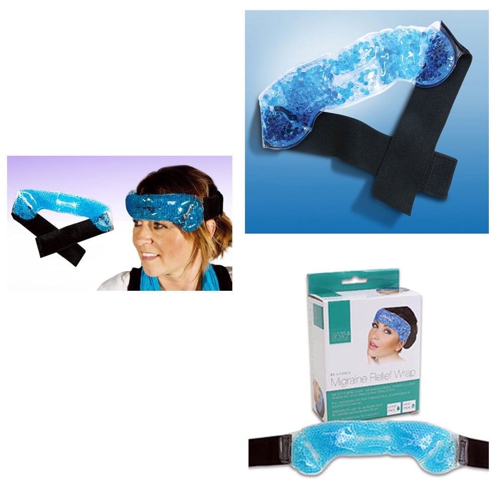 1 Migraine Relief Wrap Headache Pain Hot Cold Pack Therapy Head Stress
