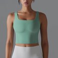 thumbnail image 5 of Zynviq 70s Tops for Women Cropped Sleeveless Round Neck Solid Yoga Shapewear Tank Tops Ladies T Shirts M, 5 of 7