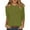 84# Mint Green, variant on DENGDENG Shirts for Women 3/4Sleeve Button Down Casual Tops Elbow Sleeve Round Neck Summer Tshirts Trendy Three Quarter Length Pullover Work Dressy Blouses Beige L