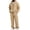 #G07-Khaki, variant on Mens Zip Up Hoodie Sweatpants Set 2 Piece, Full Zip Drawstring Hooded Jacket With Cargo Pants Casual Athletic Tracksuit