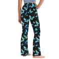 thumbnail image 4 of Odeerbi 2-13 Años Niñas Pantalones de Yoga de Pierna Ancha Entrenamiento Baile Deporte Atlético Pantalones Elasticidad Lindo Cintura Alta Pantalones de Pierna Recta, 4 of 9