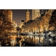 thumbnail image 3 of Frank, Assaf 14x11 Black Modern Framed Museum Art Print Titled - Central Park Glow, 3 of 5