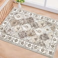 thumbnail image 6 of MJIAexp 2'x3' Moroccan Bedroom Rug Washable Vintage Boho Area Rug Non-Slip Accent Throw Rug Stain Resistant Floor Carpet for Kitchen Entryway Bathroom Living Room Office Beige, 6 of 6