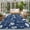 Blue, variant on Wildflowers Washable Small Entryway Area Rugs 2'x3', Botanical Leaves Plant Vintage Blush Pink Washable Throw Rug Non-Slip Sturdy Edge Binding Carpet for Front Door Floor Room Entry