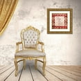 thumbnail image 3 of Grey, Jace 26x26 Gold Ornate Wood Framed with Double Matting Museum Art Print Titled - Rejoice Red, 3 of 4