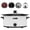 White, variant on Homecookin 7qt Manual Slow Cooker with Detachable Ceramic Inner for Family Diet-Black
