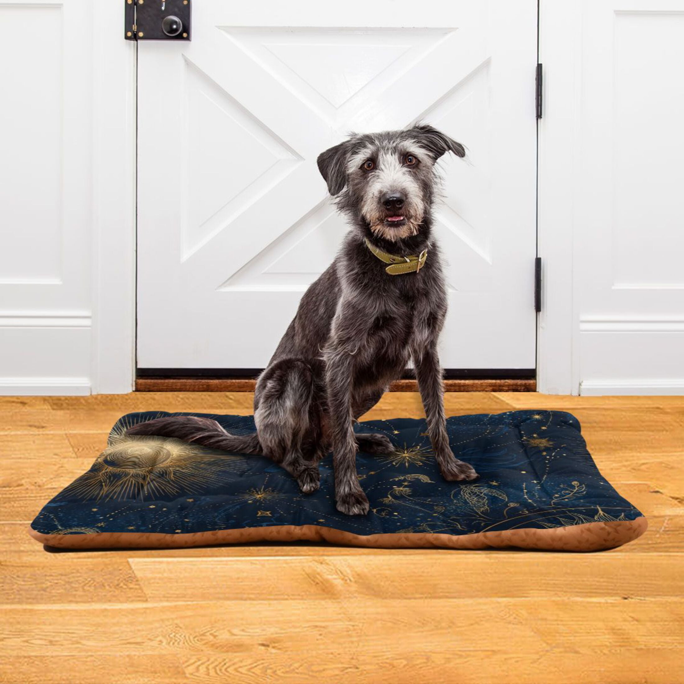 Cozy Mat Pet Bed Indoor Outdoor Warm Soft For Cat Dog Puppy(S/M) Celestial Pattern