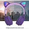 thumbnail image 5 of Auriculares Bluetooth para niños, supraaurales con limitación de volumen de 85 dB, luz LED, plegables, estéreo HD, inalámbricos y con cable., 5 of 5