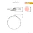 thumbnail image 4 of ANGARA Natural 0.11 Ct. Diamond Fashion Promise Ring in 14K White Gold for Women (Ring Size: 8), 4 of 9