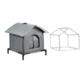 thumbnail image 4 of Casa para Gatos Refugio para El Frío Cubículo para Gatitos Vivienda para Mascotas con Protección Aislante Y Portátil con Cojín Suave Adecuado para Po SG, 4 of 8