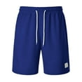thumbnail image 3 of Inleife Draw Rope Shorts for Men Casual Pocket Elastic Waist Straight Half Shorts Pants Sport Pants, 3 of 5