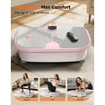 thumbnail image 4 of Full-Body Vibration Machine for Lymphatic Drainage, 400 LBS Capacity, Wide Stable Base for Squats & Relaxation, Home Fitness, Pink, 4 of 6