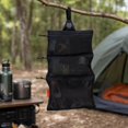 thumbnail image 4 of Hanging Toiletry Bag, Lightweight Roll-Up Travel Organizer with 3 Mesh Zipper Compartments, Water-Resistant Makeup Storage for Camping & Travel, 4 of 7