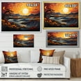thumbnail image 4 of Designart "Sunset Painted Skies painting" Landscapes Floater Framed Canvas Print, 4 of 7