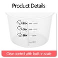 thumbnail image 5 of Oggfader Ba-by Food Storage Container, Portable Leakproof with Scale, White Food Grade Plastic, Microwave & Refrigerator Safe for Tod-dlers, 5 of 7