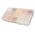 thumbnail image 4 of Glass Seed Beads 15 Compartments Sorted Storage Plastic Box Packaging Jewelry Making Beads For DIY Handicraft ProjectsLight Green, 4 of 8