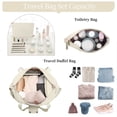 thumbnail image 5 of DAKIMOE Travel Duffle Bag Set for Women 2 Pack, Large Waterproof Weekender Overnight Carry On with Toiletry Bag/USB Charging Port/Wet Pocket/Shoe Compartment, Gym Hospital Labor Delivery Duffel Tote, 5 of 10