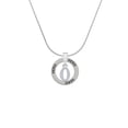 thumbnail image 2 of Delight Jewelry Silvertone Number - 0 - Hero Ring Charm Necklace, 18", 2 of 4