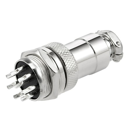 - Aviation Connector, 16mm 8P 7A 125V GX16-8 Waterproof Male Wire Panel Power