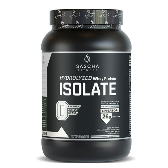 Polvo de proteína Sascha Fitness Sin Sabor Fitness Town SFSS2LB 29 Servicios