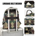 thumbnail image 3 of FORMRS Mini Backpack Purse for Women Travel Daypack Casual Shoulder Bag, Green Tartan Pattern, 3 of 7