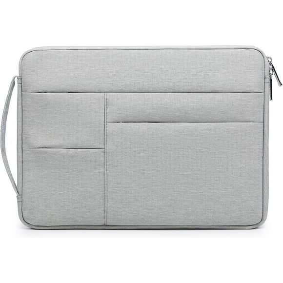 shiyou-15-16 Inch Laptop Sleeve Bag for MacBook Pro 16 M4/M3/M2/M1 2025-2019, 15" Surface Book, Portable NoteBook Case for 15" 15.6" HP Dell Lenovo ThinkBook Asus Acer Samsung HUAWEI, Light Gray