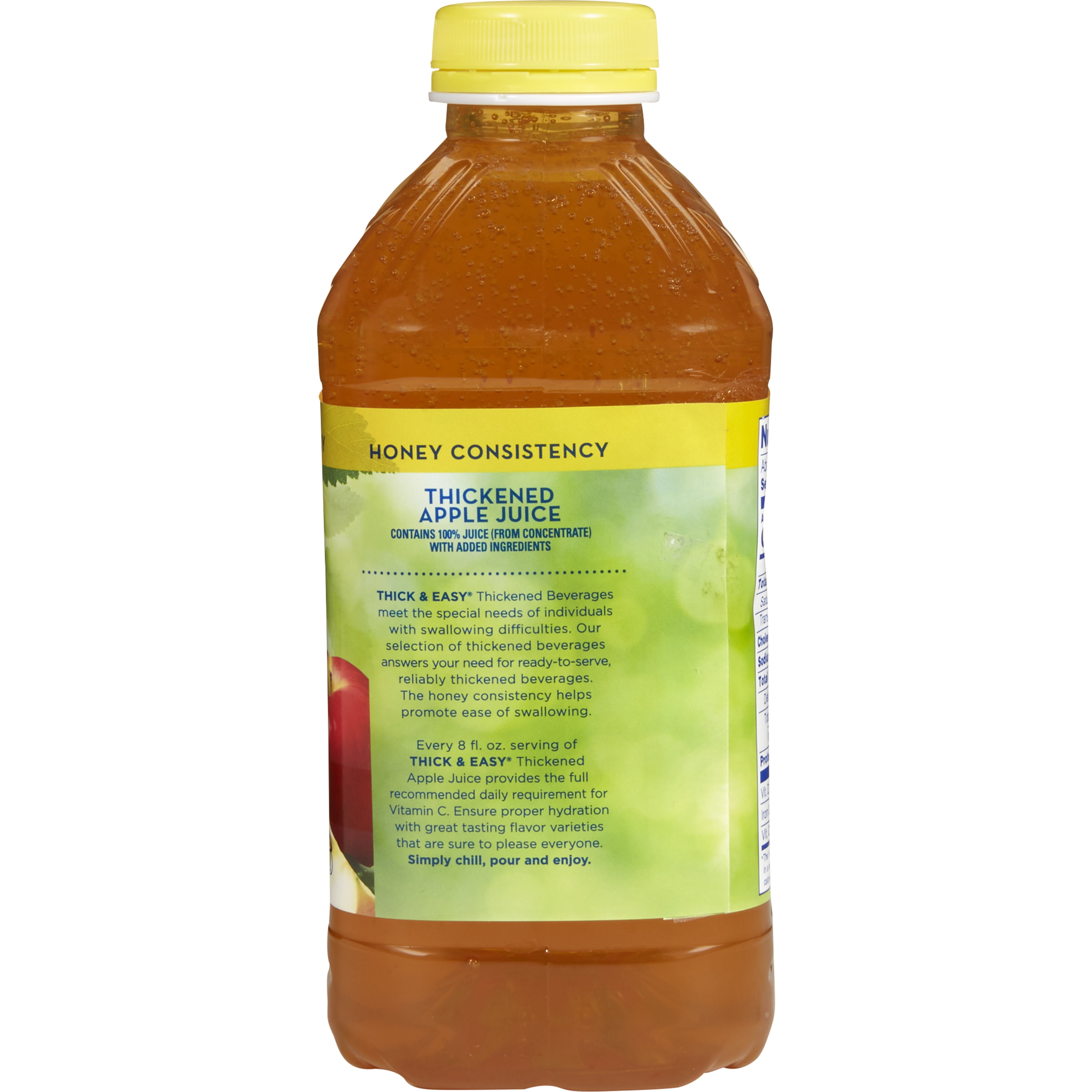 Hormel Thick & Easy Clear Thickened Apple Juice of Vitamin C 46 FL OZ PACK OF 6 Best BY: 09-12-2024